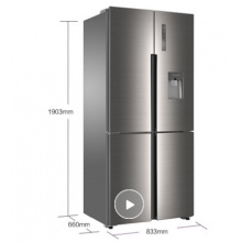 海爾 Haier 471升變頻風冷無霜干濕分儲十字對開門冰箱 外取水 Water cooler 系列 BCD-471WDEA