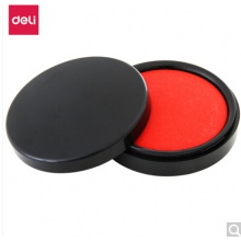 得力 紅色印臺 9869