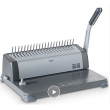 得力（deli）3872 省力型21孔文件裝訂機打孔機 膠圈/夾條裝訂