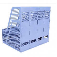 得力9848Z四聯文件筐（藍色）