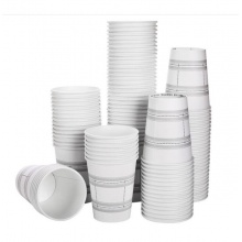 得力19201紙杯（白色）（250ml）100只280g